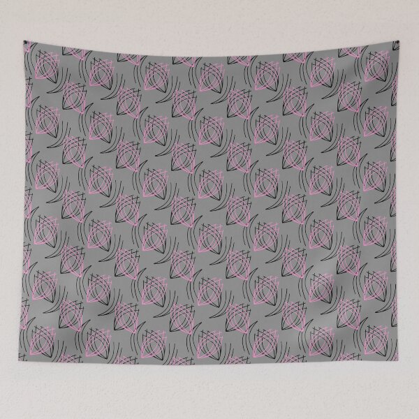Item preview, Abstract lines on a gray background retro designed and sold by fuzzyfox.