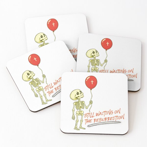 Item preview, Christian Skeleton Still Waiting on the Resurrection Funny Halloween Design. designed and sold by Wild Mood Co..