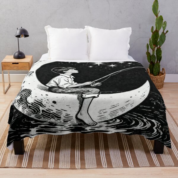 Item preview, The Moon Fisherman designed and sold by Undersea Ai Art.