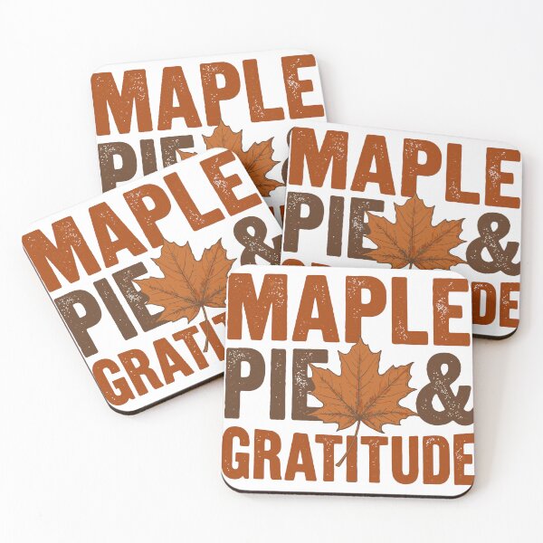 Item preview, Maple Pie Gratitude - Fall Season Leaf Art Brown designed and sold by ModdiesColors.