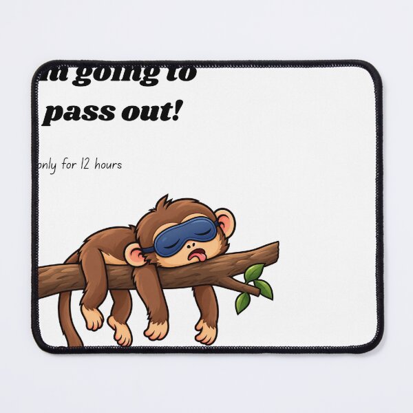 Item preview, sleepy pjama tshirt,funny monkey designed and sold by Sweetcloth.