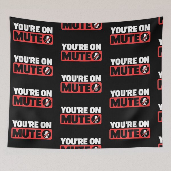 Item preview, You're On Mute Video Call Office Humor Print designed and sold by StudioBilly3000.