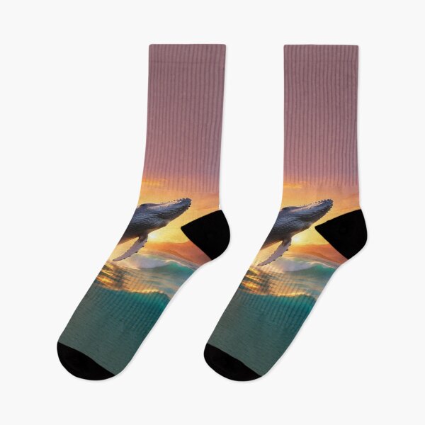 Item preview, Ballena jorobada al atardecer en el Pacífico designed and sold by Hawaii26.