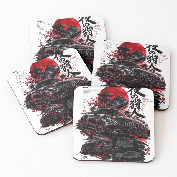Item preview, Nachtjager Night Hunter – Dark Supercar Racing Japanese Art designed and sold by LunaLoop.