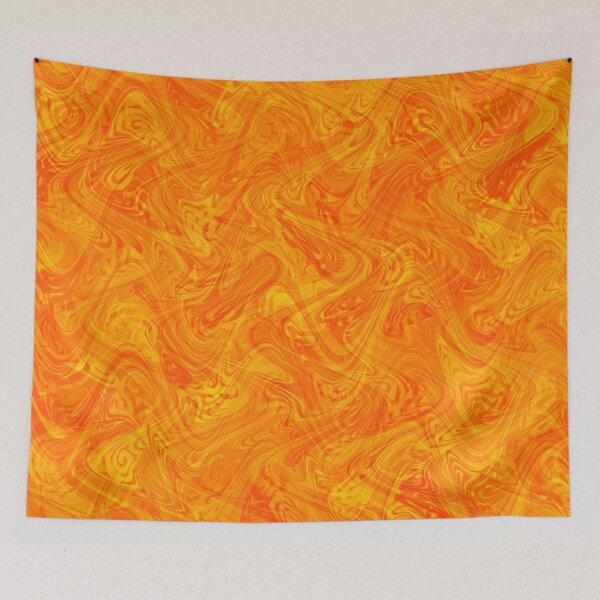 Aperçu de l'œuvre Marbre abstrait jaune orange rouge créée et vendue par ArtbyDebbieC.