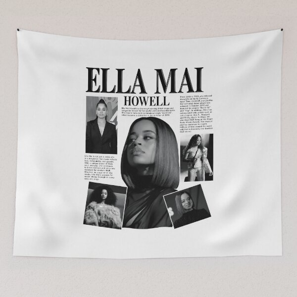 Item preview, Ella Mai Boo'd Up R&B Portrait designed and sold by NoirLuxeStudio.