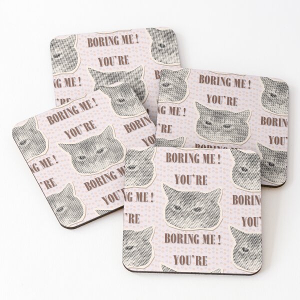 Item preview, Funny Unimpressed Sarcastic Cat Meme designed and sold by Artemis & Woven Collective.