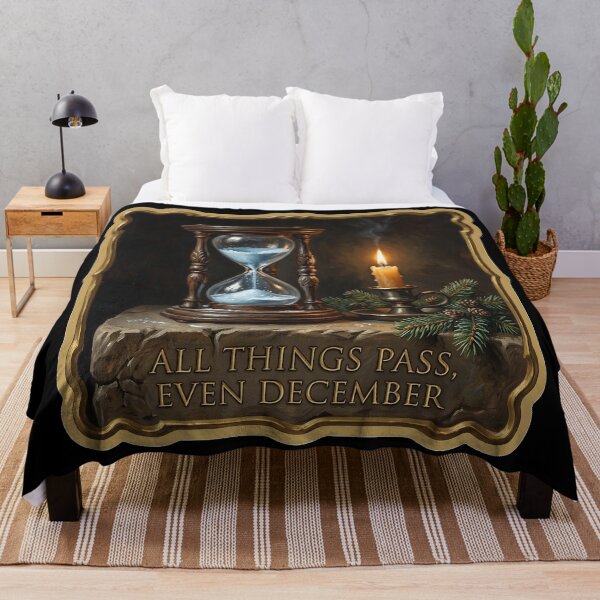 Item preview, All Things Pass Even December — Snow Hourglass designed and sold by TheCalmEdit.