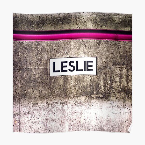 "Leslie Toronto Subway Sign" Poster for Sale by stationtoronto Redbubble