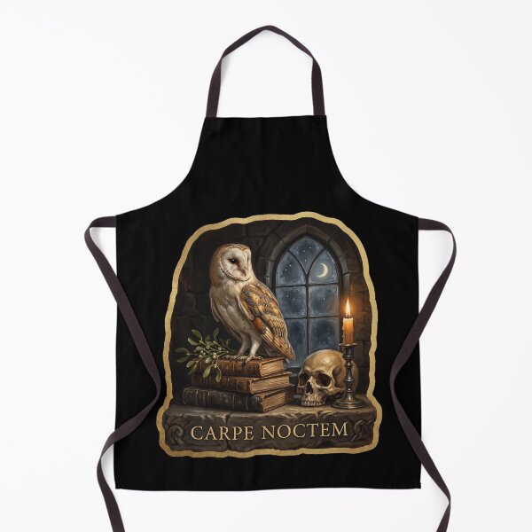 Item preview, Carpe Noctem — Dark Academia Owl and Skull designed and sold by TheCalmEdit.