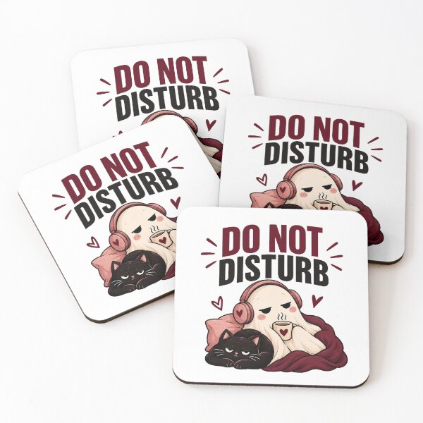 Item preview, Funny Ghost Do Not Disturb Cozy Halloween Art designed and sold by ShopNicolexo.