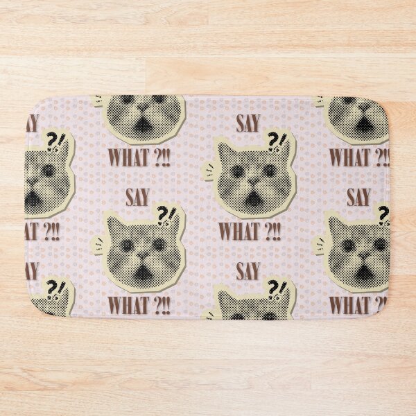 Item preview, Funny Shocked Expressive Cat Meme designed and sold by Artemis & Woven Collective.