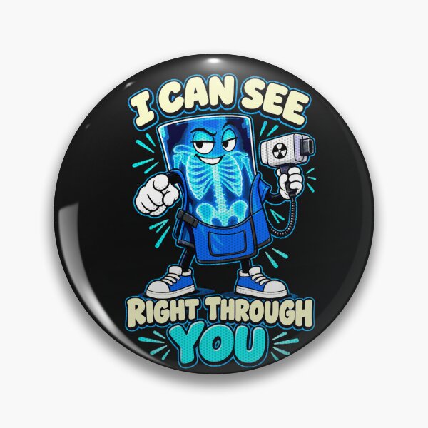 Item preview, I Can See Right Through You Funny Radiology Tech Pop Art designed and sold by Popstudio85.