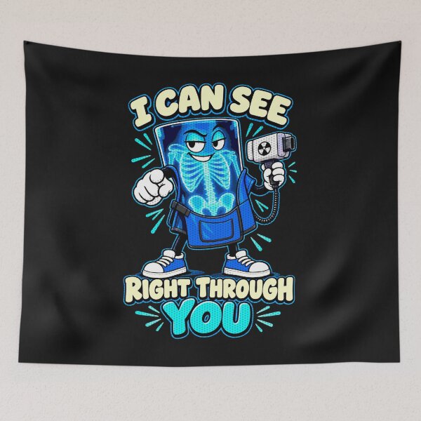 Item preview, I Can See Right Through You Funny Radiology Tech Pop Art designed and sold by Popstudio85.