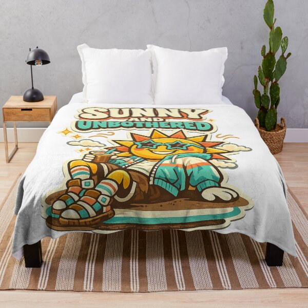 Item preview, Sunny and Unbothered Retro Summer Sun Sunglasses Beach Humor Design designed and sold by inkoutninja.