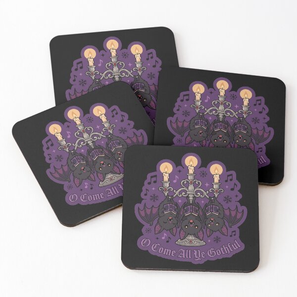 Item preview, O Come All Ye Gothful — Bat Choir Goth Christmas designed and sold by TheCalmEdit.