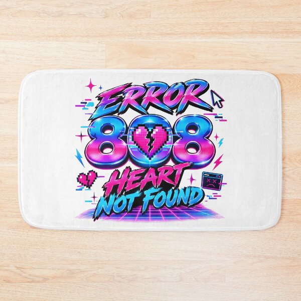 Item preview, heart not found, error 808, cyberpunk, vaporwave, broken heart designed and sold by TrueArtVibes.