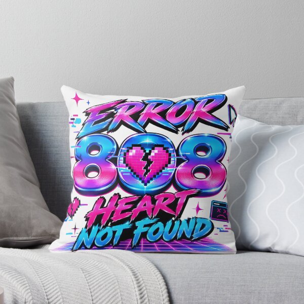 Item preview, heart not found, error 808, cyberpunk, vaporwave, broken heart designed and sold by TrueArtVibes.