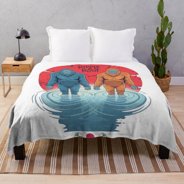 Item preview, Ripple and Root Bigfoot Cute Sasquatch Mountain Pose Yoga Nature Art designed and sold by Whimsy Trail Co.