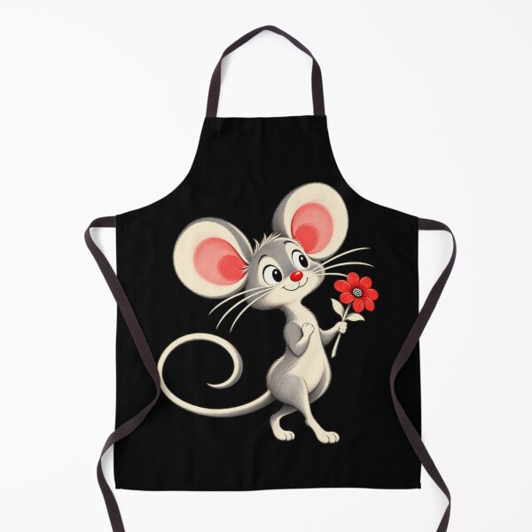 Item preview, A Little Flower for You — Sweet Big-Eared Mouse designed and sold by Sanctum Icons.