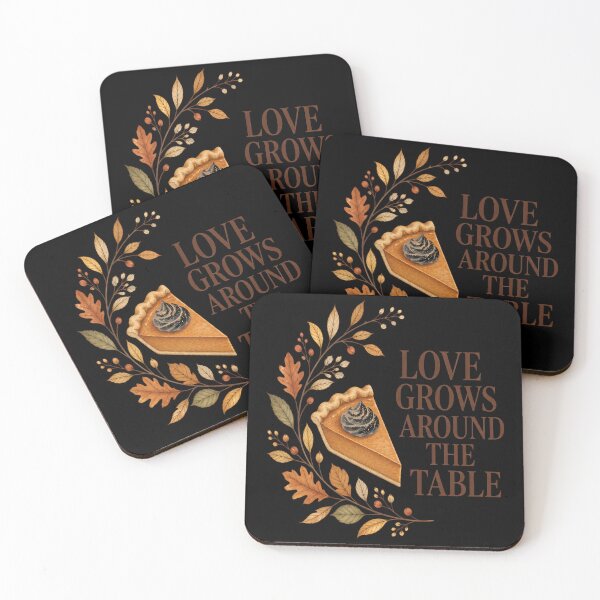Item preview, Love Grows Around The Table Thanksgiving Family designed and sold by OliviaHayesArt.