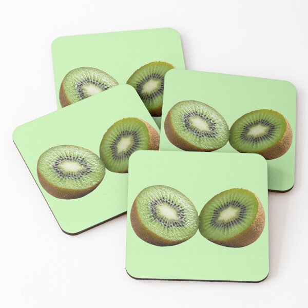 Item preview, Fresh Sliced Kiwifruit Halves - Tropical Fruit Photography designed and sold by PetalsPaws.