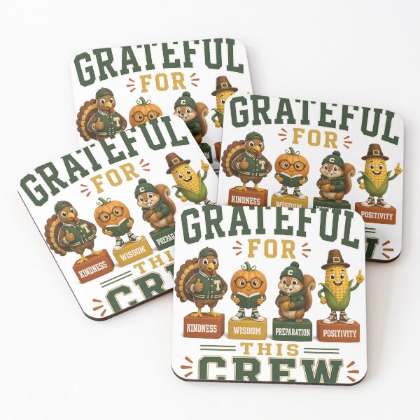 Item preview, Grateful For This Crew Thanksgiving Squad designed and sold by OliviaHayesArt.
