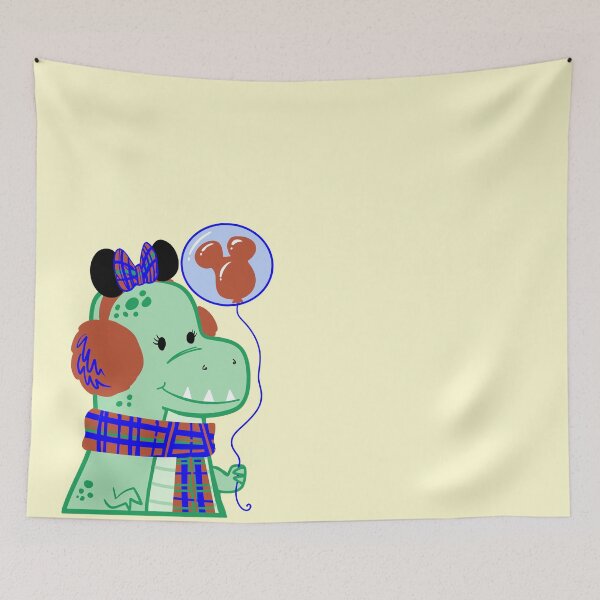 Item preview, Juniper the T-rex Girl Going to Disney Wintertime designed and sold by PrissDodrill-86.