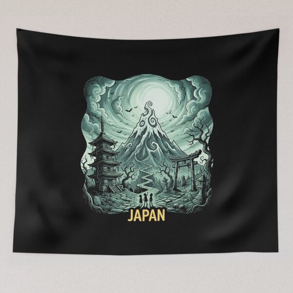 Item preview, Fantasy Japan: Mount Fuji and Torii Gates designed and sold by EdwinkOne.