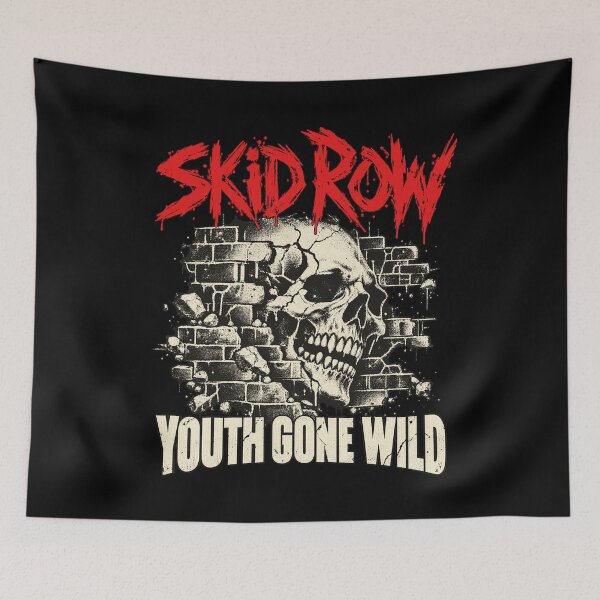 Item preview, Skid Row Youth Gone Wild Skull Rock Band Art designed and sold by VioletNance.