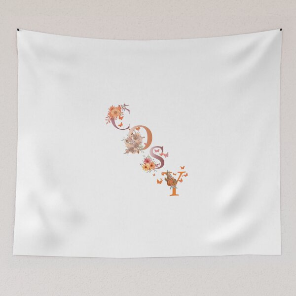 Item preview, Diagonal Fall Flower Lettering Design - Clothing and Home Accessories designed and sold by soprinted.