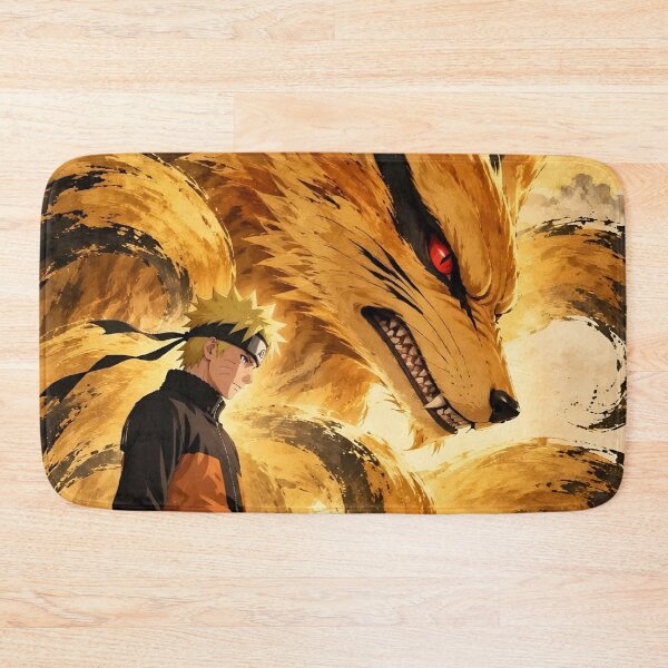 Item preview, Naruto | Golden Nine Tailed Fox Spirit and Orange Ninja Warrior Fantasy Anime Art designed and sold by Dyan4.