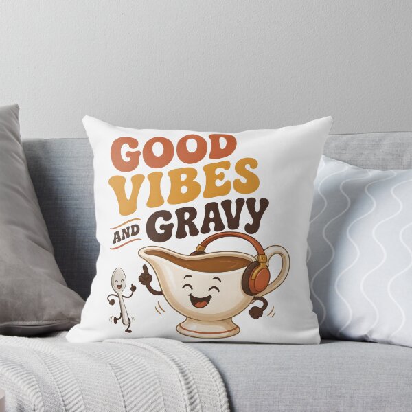 Item preview, Good Vibes And Gravy Funny Thanksgiving Foodie designed and sold by OliviaHayesArt.