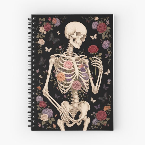 Item preview, Vintage Floral Skeleton Rose Botanical Dark Academia designed and sold by CF_VintageDesign.