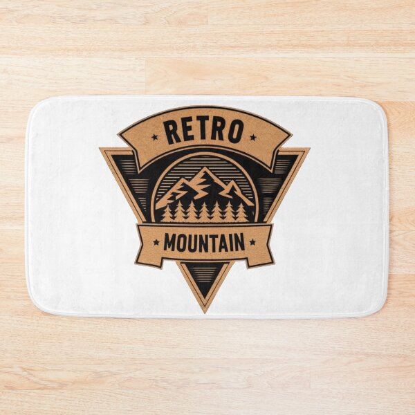 Item preview, Retro mountain with trees  vintage emblem Retro mountain  designed and sold by Expressions-Sel.