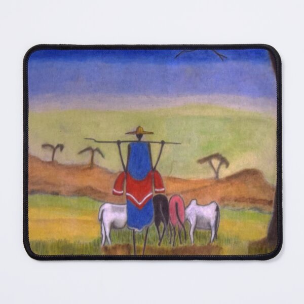 Item preview, African Herdsman in Nature designed and sold by BlessDuniArtworks.