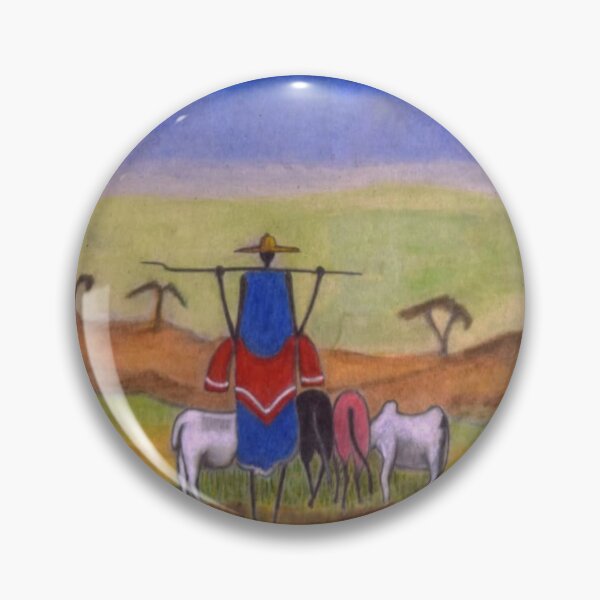 Item preview, African Herdsman in Nature designed and sold by BlessDuniArtworks.