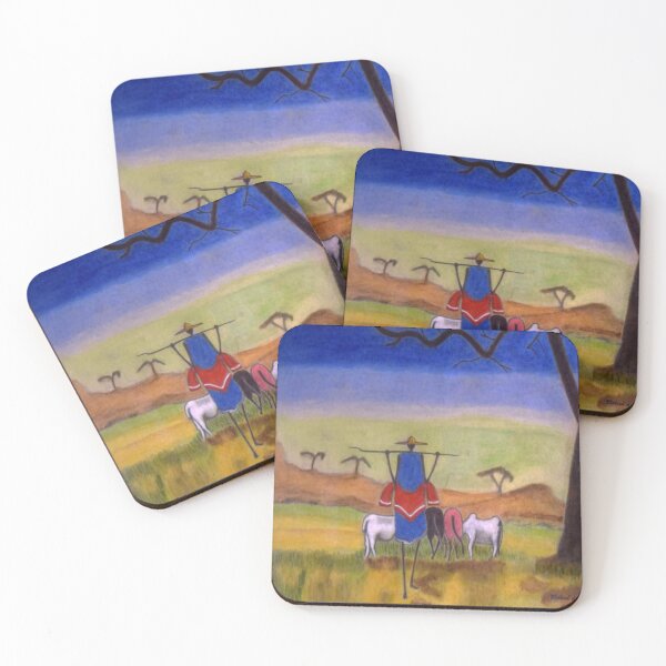 Item preview, African Herdsman in Nature designed and sold by BlessDuniArtworks.