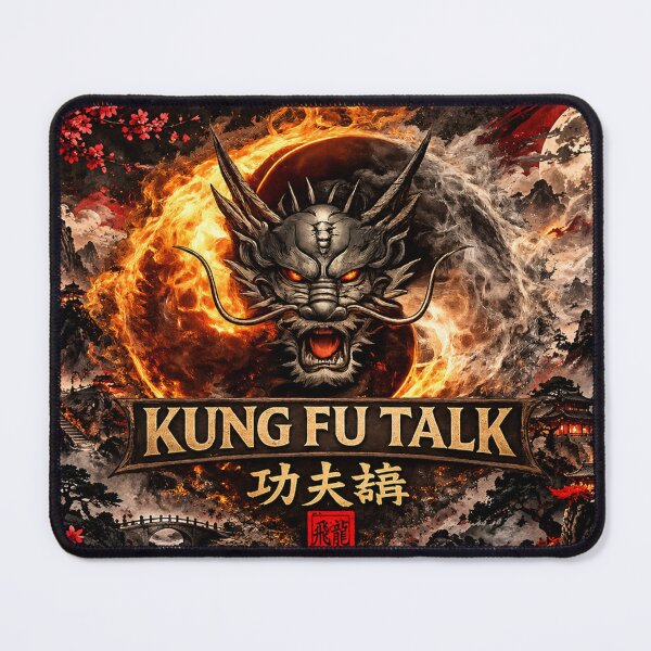 Item preview, Kung Fu Talk Chinese Dragon Fire and Smoke Martial Arts Fantasy designed and sold by Fei Long Design Hub.