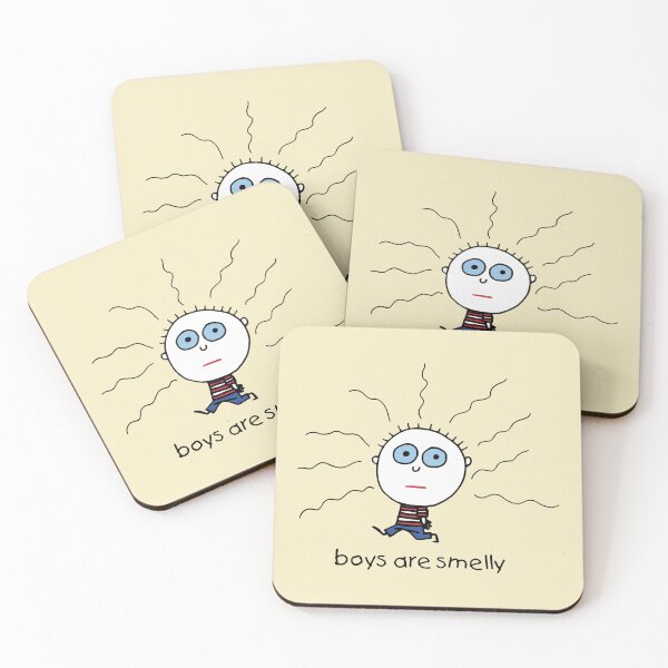 Item preview, Boys Are Smelly Funny Stick Figure designed and sold by kathleenmiles.