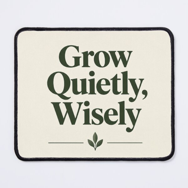 Item preview, Grow Quietly Wisely | Money Mindset Print designed and sold by Zaramodo.