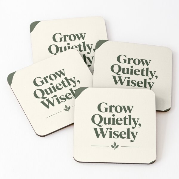 Item preview, Grow Quietly Wisely | Money Mindset Print designed and sold by Zaramodo.