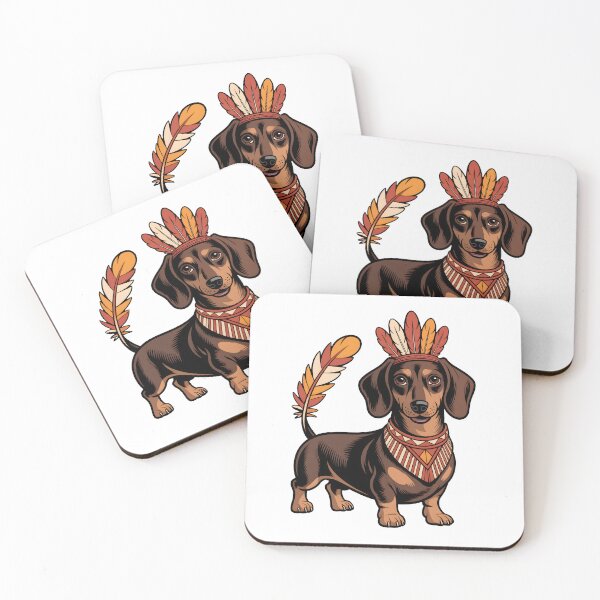 Item preview, Native Feather Dachshund Dog Native American Tribal Headdress designed and sold by limanol.