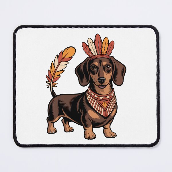 Item preview, Native Feather Dachshund Dog Native American Tribal Headdress designed and sold by limanol.