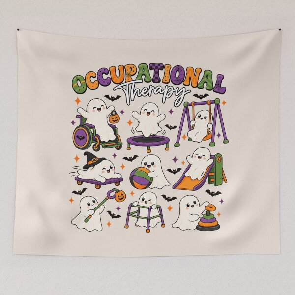 Item preview, Occupational Therapy Halloween, Ghost OT, Spooky Pediatric Occupational Therapy, Halloween OT Teacher Gift designed and sold by Quiajia.