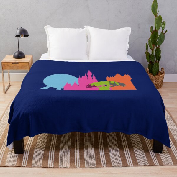 Item preview, Magical Fairy Castle Colorful Skyline designed and sold by kathleenmiles.