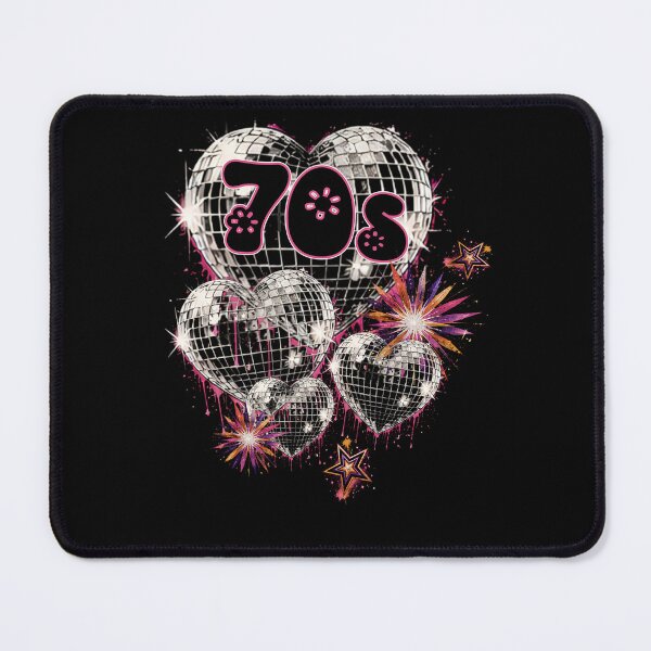 Item preview, 70s Disco Heart Mirror Ball Retro Groovy Aesthetic designed and sold by Jt41.