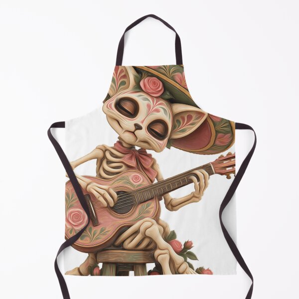 Item preview, The Eternal Serenade — Romantic skeleton cat in a sombrero? designed and sold by Limmagin.