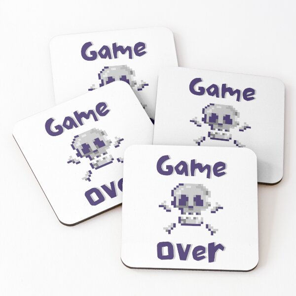 Item preview, Game Over Skull designed and sold by NoodleBop.