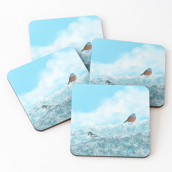Item preview, Two cute birds in wild nature designed and sold by greenPQBstudio.